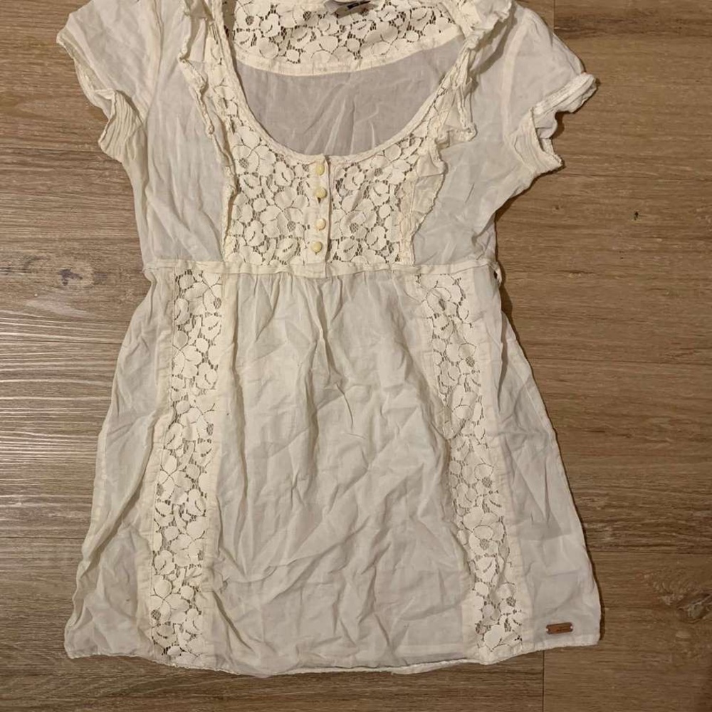 Wilfred Ivory Lace Accent Blouse